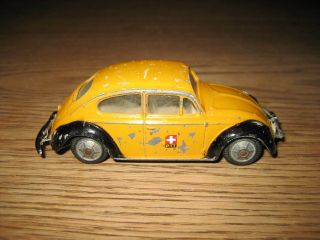 Tekno Denmark - Vintage - Rare - No 819 - Vw Beetle /bug / KÄfer W/ptt Decals - 1960 