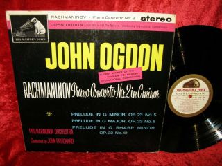 1962 Uk Exc,  Asd 492 Ed1 W/g Stereo John Ogdon Rachmaninov Piano Concerto 2 Prit