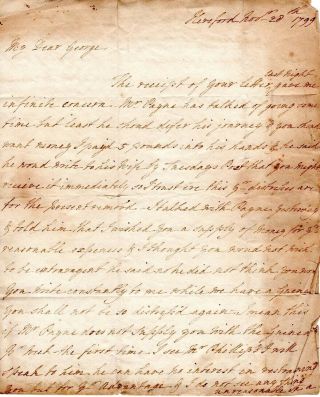 1799,  Letter To Canadian Surgeon,  George W.  Bird,  From Mother,  Travel To India