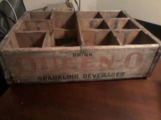 Vintage Wooden Soda Crate/ Wood Boxqueen - O Sparkling Beverages.  Buffalo Ny