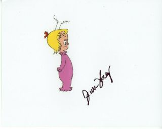 June Foray As Cindy Lou Who In How The Grinch Stole Christmas Signed 8x10 Photo