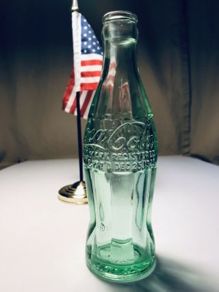 PONCA CITY OKLA (Oklahoma) Patent 1923 Coca Cola Hobbleskirt Soda Coke Bottle 2