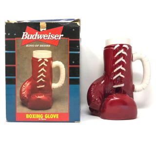 Anheuser Busch Budweiser Boxing Glove Collectors Beer Stein Cs322 1997