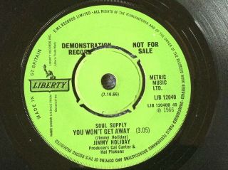 JIMMY HOLIDAY - BABY I LOVE YOU rare UK 1966 DEMO PROMO / NORTHERN SOUL / - 3