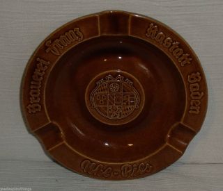 Franz Bier Ashtray Rastatt Baden German Beer Vintage Ceramic 6.  25 " Ash Tray
