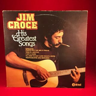 Jim Croce His Greatest Songs 1980 Uk Vinyl Lp Exce Time In A Bottle Hits Best Of