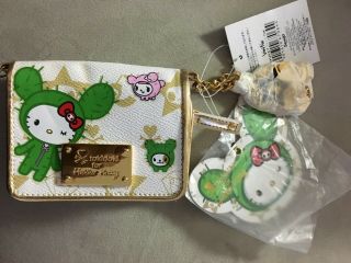 Rare Nwt Tokidoki X Hello Kitty Bi - Fold Wallet Retired Print