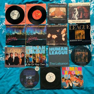 The Human League - 15 X 7 " Singles - Being Boiled Mono,  Stereo,  Mirror Man.