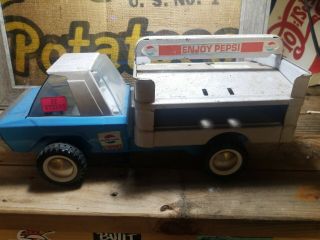 Rare Vintage Buddy L Pepsi Cola Delivery Truck Pressed Steel Toy 15” 3