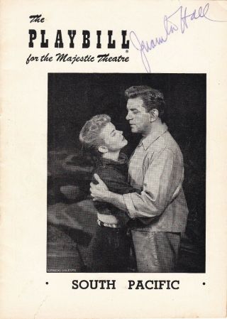 South Pacific 1952 Playbill Signed Juanita Hall In Tony Award Role Bloody Mary