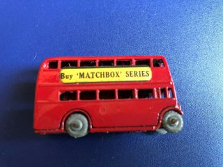 Vintage Moko Lesney Matchbox Series No 5 Double Decker London Bus w Box 6