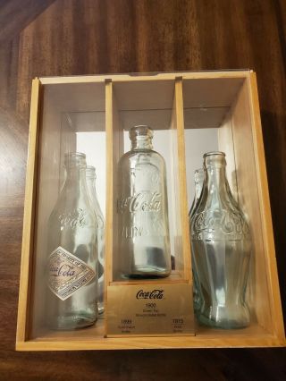 Coke Coca - Cola Bottling Collectors Set 1899,  1900,  1915.  Is.  This