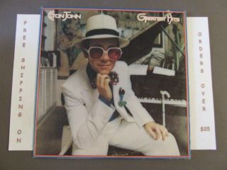 Elton John Greatest Hits Lp W/ Picture Sleeve " Rocket Man " Mca 2128
