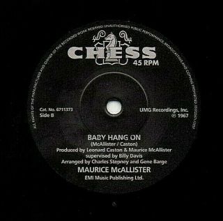 Maurice Mccallister / Terry Callier 7 " Uk Chess Northern Soul 45 P&p