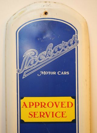 Packard Motor Cars Advertising Thermometer Metal Sign Detroit Michigan 38 5/8 