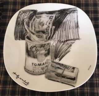 Block Andy Warhol Limited Edition Campbells Soup Plate.