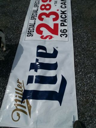 Miller Lite Beer Large Vinyl Banner Man Cave 3 