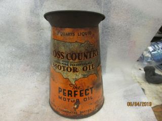 Early Sears Cross Country Two Quart Oil Picture