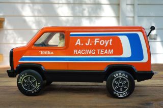 Vintage 1979 Tonka AJ Foyt Racing Team Set Van & Race Car,  Drivers NO TRAILER 2