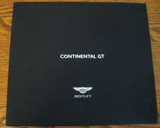 2004 Bentley Continental Gt Prestige Portfolio Brochure,  5 Items Vg