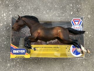 Retired Breyer Jumping Horse 701596 Snowbound Uset Olympic Dappled Bay Box Sr