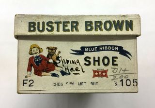 1900 ' s Buster Brown Blue Ribbon Shoe Box 2