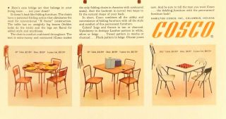 Vintage 1962 Cosco table chair furniture retro advertisement print ad art 2