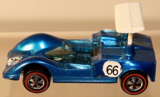Dte 1969 Hot Wheels Redline 6256 Metallic Blue Chapparal 2g W/black Interior