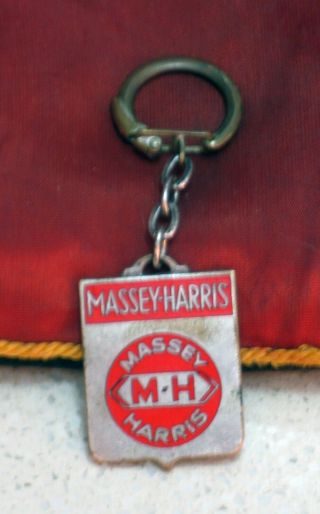 Vintage Massey Harris Tractor Ad Prove The Difference Key Chain Keyring Key Ring