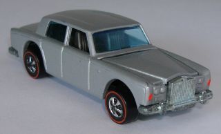 1969 Hot Wheels Rolls - Royce Silver Shadow Redline - Metallic Silver - Gray