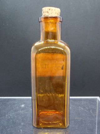 Wise ' s Homeopathic Pharmacy Kansas City Amber Macrotin bottle 3