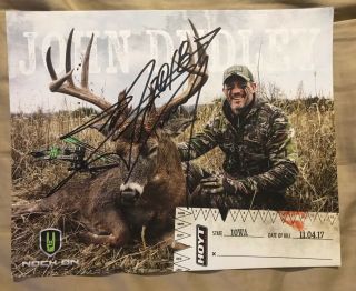 John Dudley Signed 8 X 10 Hoyt Promo Card Hunting 2018 Autographed Hunter