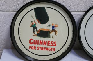 4 x Authentic Vintage Guinness Drinks Trays - 223 2