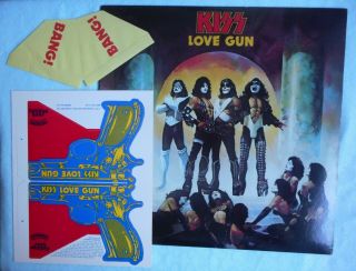Kiss Lp Love Gun With Inserts Gun Etc.  Casablanca Nblp - 7057