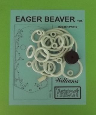 1965 Williams Eager Beaver Pinball Rubber Ring Kit