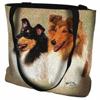 Collies Dog Tote Bag 1160 - B (robert May) Pure Country
