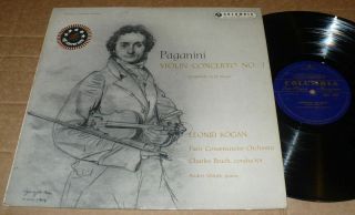 Columbia 33cx 1562 B/g Ed1 Nm Paganini Violin Concerto No.  1 Leonid Kogan Bruck