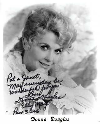 Donna Douglas In - Person Signed 8x10 Photo From The Beverly Hillbillies