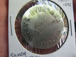 1907 - 1932 Willys - Overland Silver Anniversary George Washington Bicentennial