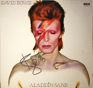 David Bowie Aladdin Sane Lp Signed