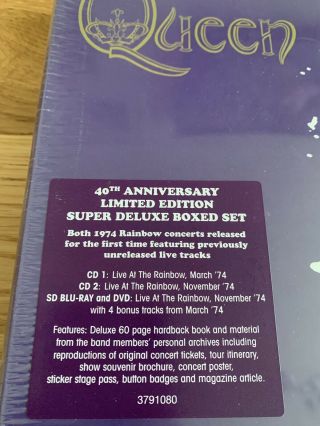 Queen CD/DVD Boxset. 3