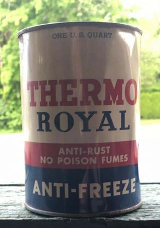 Vintage Thermo Royal Anti Freeze Can 1 Quart Publicker Phila Pa Ships Usa