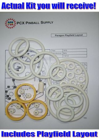 1979 Bally Paragon Pinball Machine Rubber Ring Kit