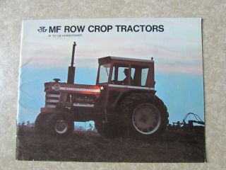 Mf Massey Ferguson Row Crop Tractors 1150 1130 1100 1180 Brochure Vintage Farm
