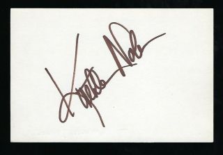 Kathleen Nolan Signed 4 " X 6 " Card The Real Mccoy 