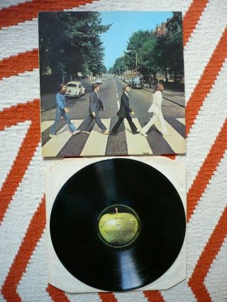 The Beatles Abbey Road Vinyl Uk 1976 Press Yex 749 - 4 / Yex 750 - 3 Lp Drain Cover