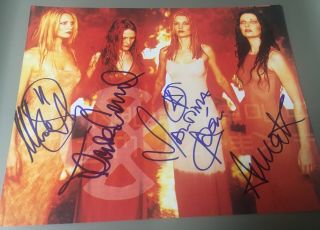 Rare Drain Sth Hand Signed Autographed 8x10 Photo Female Heavy Metal Band