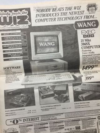 1992 Computer Review - Advertisement PC Expo Penn&Teller WANG 