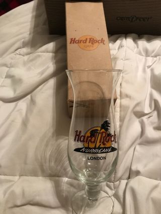 Hard Rock Cafe Hurricane Glass London With Box