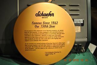 SCHAEFER BEER TRAY - - - THE F.  & M.  SCHAEFER BREWING CO.  FROM CASE OF 25 4